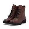 Remonte Laced Eylet Ankle Boot - Brown Leather